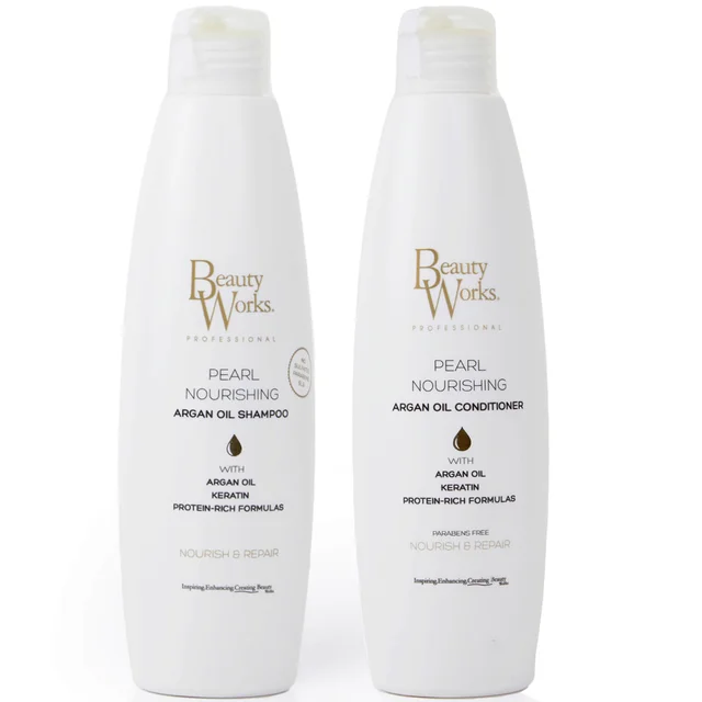 Beauty Works Pearl Nourishing Shampoo and Conditioner Bundle Sulphate Free 250ml