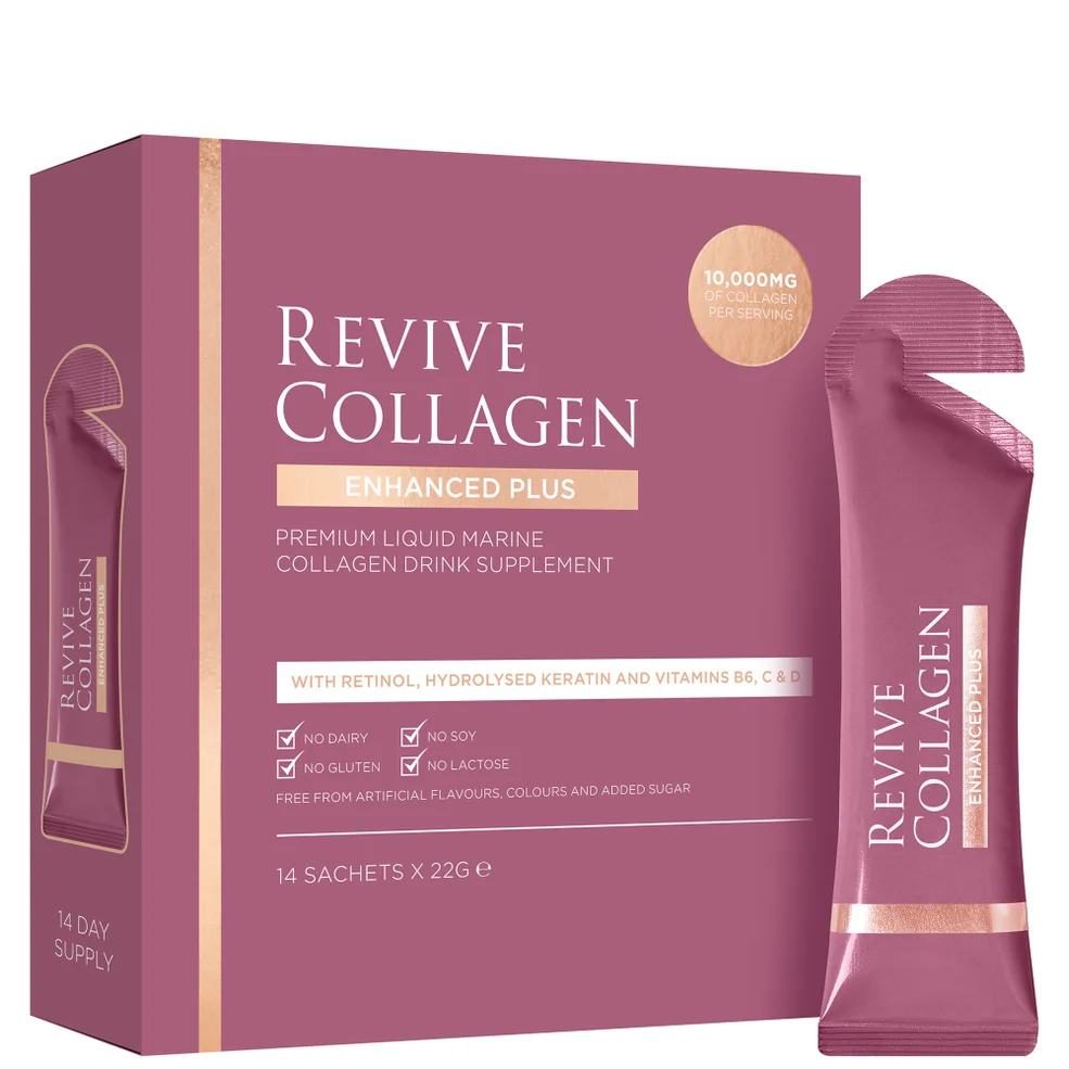Revive Collagen Enhanced Plus 10,000mgs Liquid Hydrolysed Marine Collagen Sachet (14 Day) Image 1