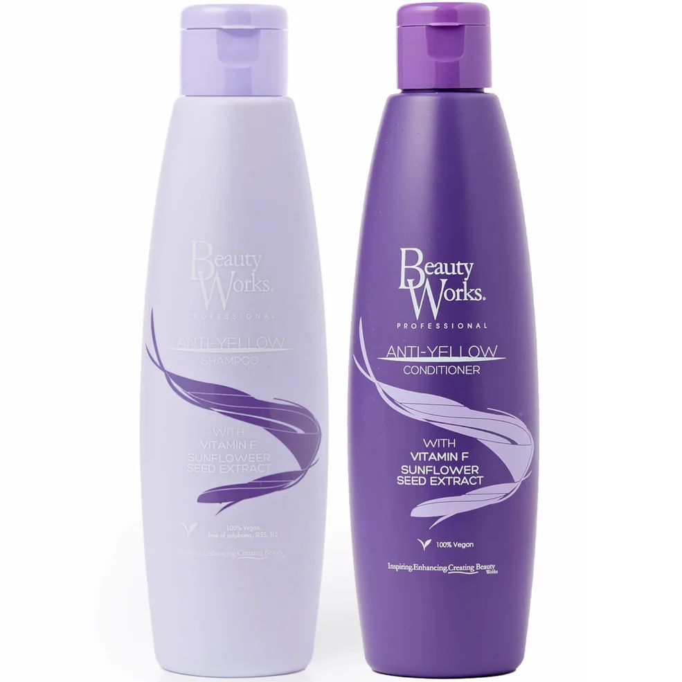 Beauty Works Anti Yellow Shampoo and Conditioner Bundle Image 1