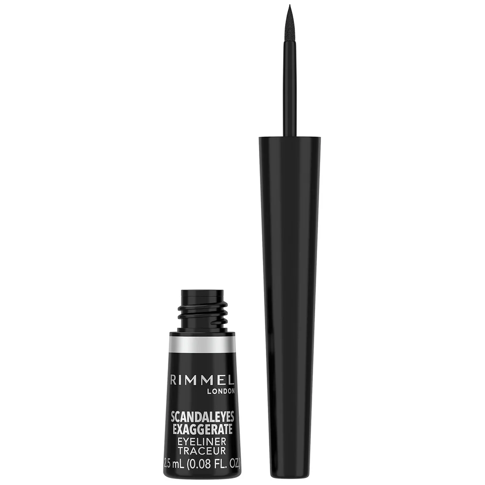 Rimmel London Exaggerate Liquid Eyeliner – 01 – Black, 2.5ml Image 1