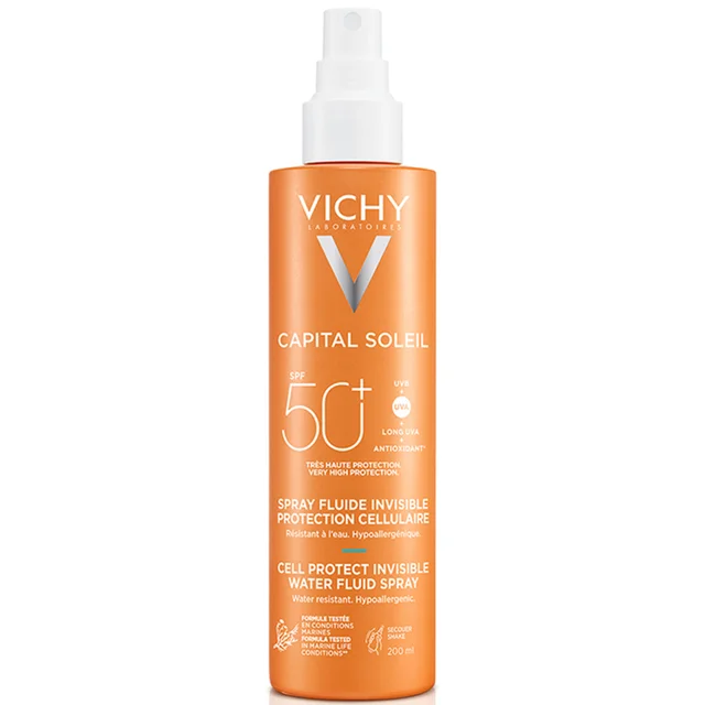 Vichy Capital Soleil Cell Protect Invisible High UVA and UVB Sun Protection Spray SPF50+ 200ml