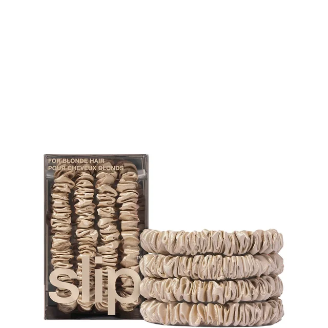 Slip Pure Silk Skinny Scrunchies - Blonde