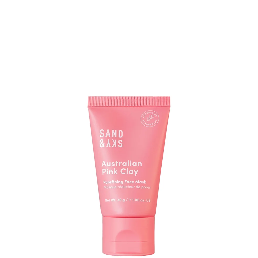Sand & Sky Australian Pink Clay Porefining Face Mask Deluxe Travel Size 30g Image 1