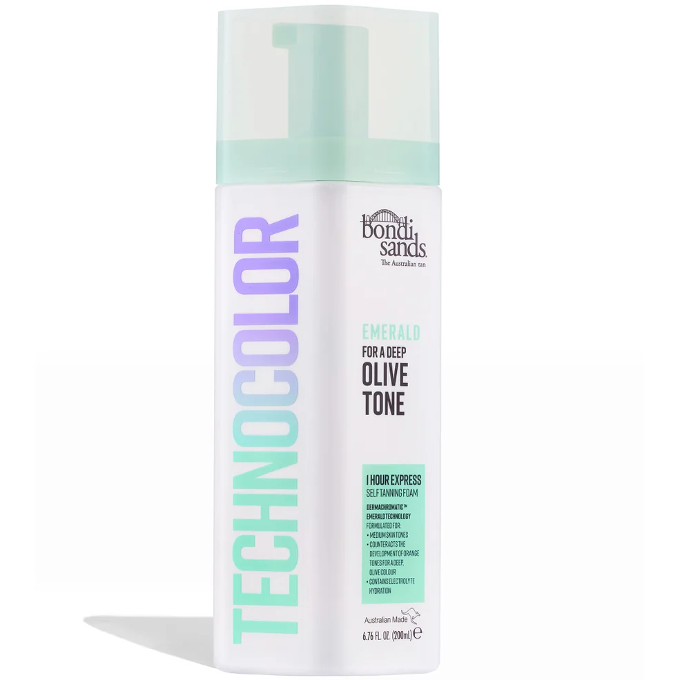 Bondi Sands Technocolor 1 Hour Express Self Tanning Foam - Emerald 200ml Image 1