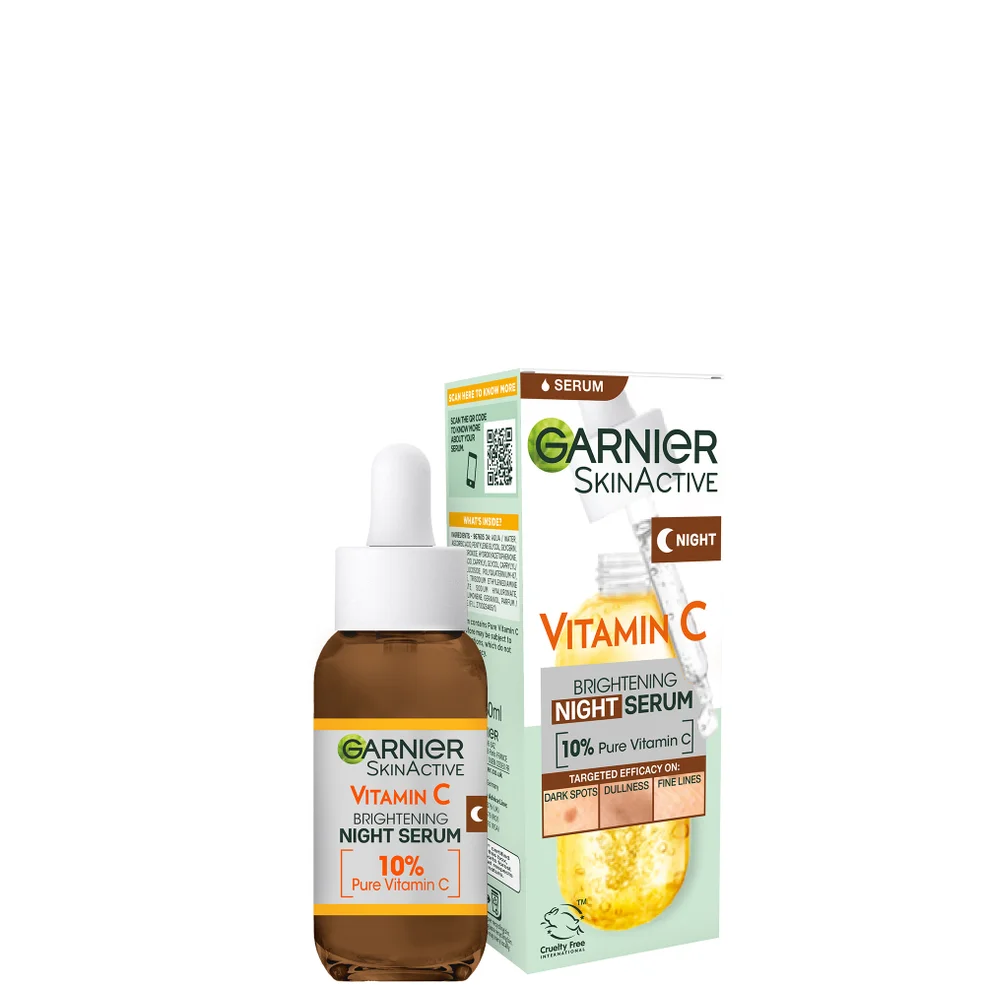 Garnier Anti Dark Spot Night Serum 10% Pure Vitamin C and Hyaluronic Acid 30ml Image 1
