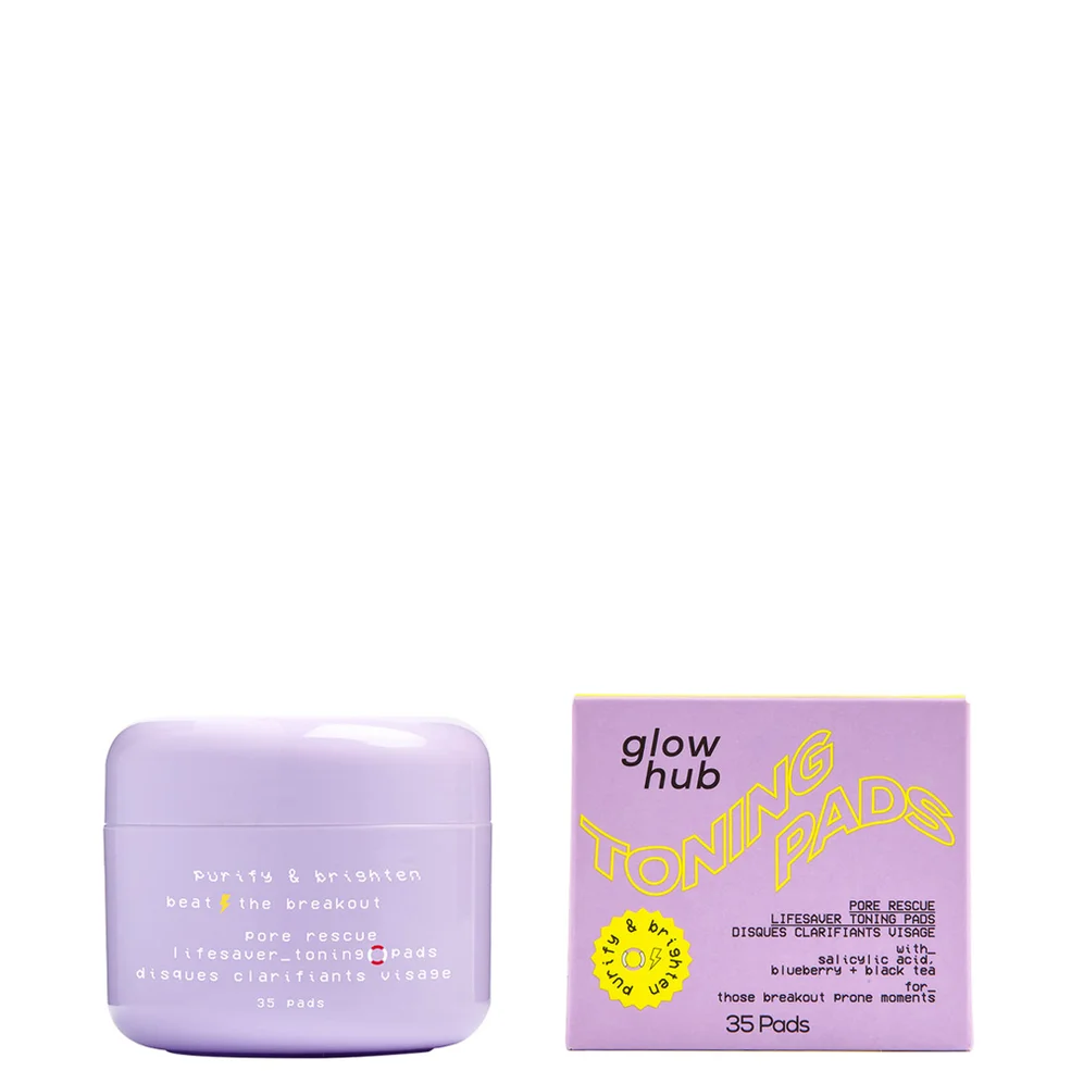 Glow Hub Purify & Brighten Pore Rescue Toning Pads 35pk Image 1