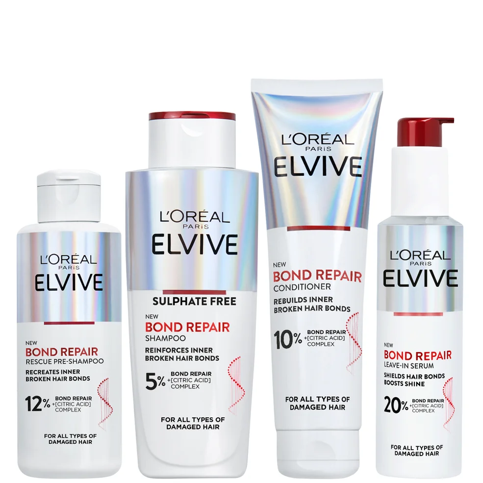 L'Oréal Paris Elvive Bond Repair Full Routine Bundle for Damaged Hair Image 1
