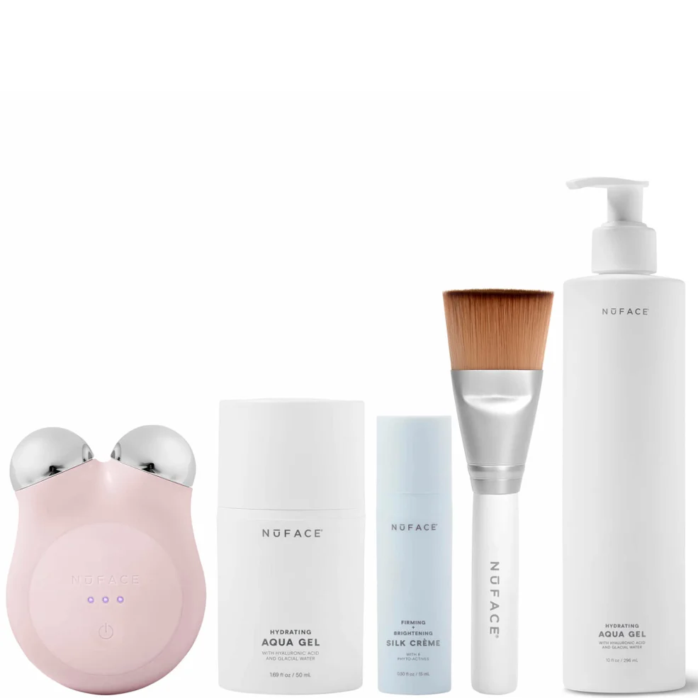 NuFACE MINI+ Petite Facial Toning Routine Bundle - Sandy Rose Image 1