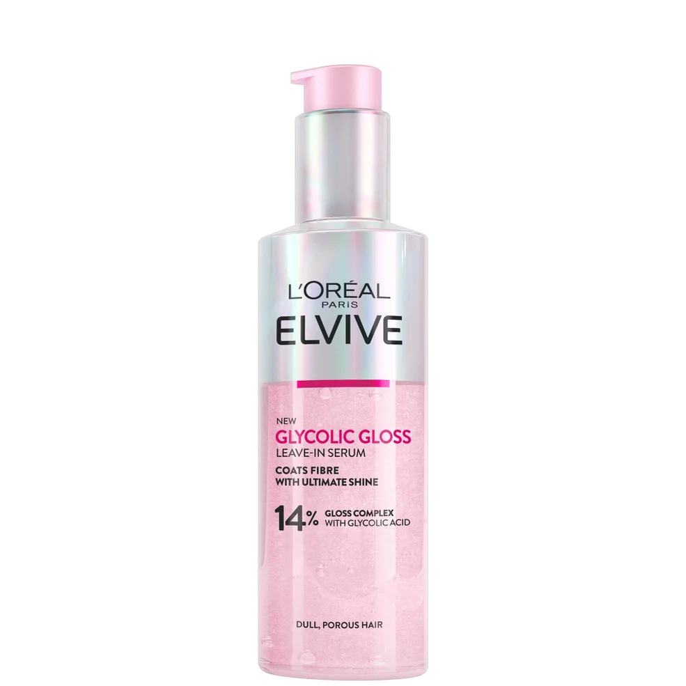 L'Oréal Paris Elvive Glycolic Gloss Leave-in Serum for Dull Hair 150ml Image 1