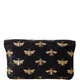 Elizabeth Scarlett Honey Bee Charcoal Velvet Everyday Pouch