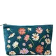 Elizabeth Scarlett Wildflower Rich Blue Velvet Everyday Pouch