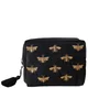 Elizabeth Scarlett Honey Bee Charcoal Velvet Wash Bag