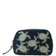 Elizabeth Scarlett Turtle Conservation Marine Navy Velvet Cosmetics Bag