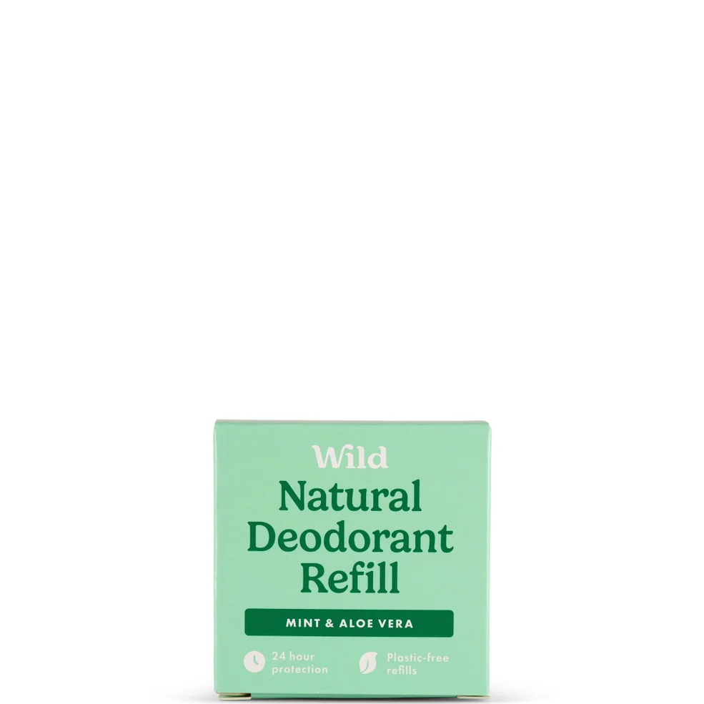 Wild Men's Mint and Aloe Vera Deodorant Refill 40g Image 1