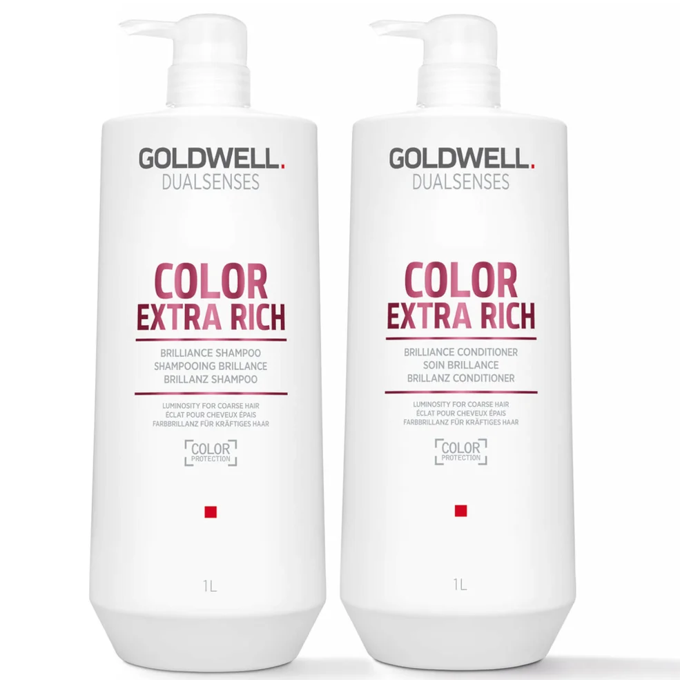 Goldwell Dualsenses Color Brilliance Extra Rich Shampoo and Conditioner 1L Duo Image 1