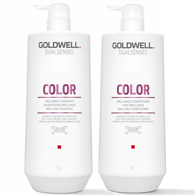 Goldwell Dualsenses Color Brilliance Shampoo and Conditioner 1L Duo
