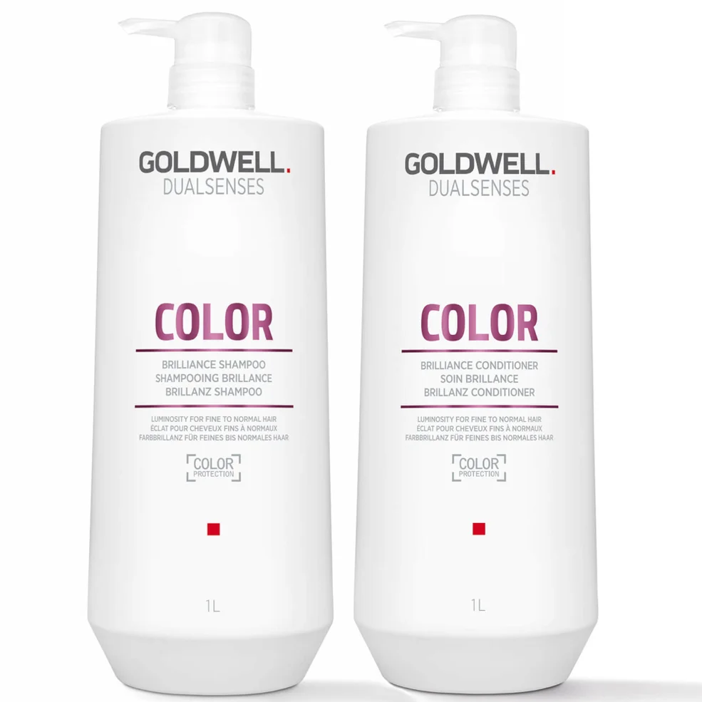 Goldwell Dualsenses Color Brilliance Shampoo and Conditioner 1L Duo Image 1