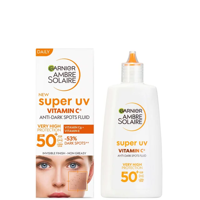 Garnier Ambre Solaire Super UV Vitamin C Facial Fluid for Daily Use SPF 50+ 40ml