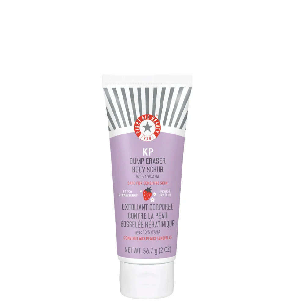 First Aid Beauty KP Bump Eraser Fresh Strawberry Body Scrub with 10% AHA 56.7g Image 1