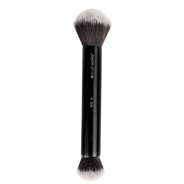 brushworks No. 6 Double Ended Powder and Buff Brush