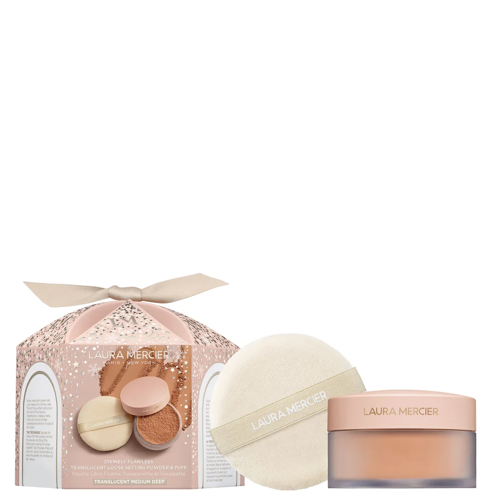 Laura Mercier Divinely Flawless Translucent Loose Setting Powder and Puff 29g (Various Shades) Image 1