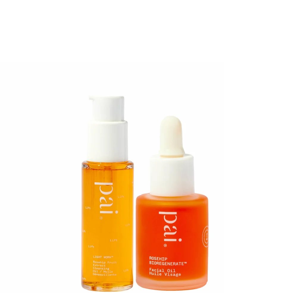 Pai Skincare Rosehip Bioregenerate Oil 10ml and Light Work Rosehip Cleansing Oil 28ml Duo Image 1