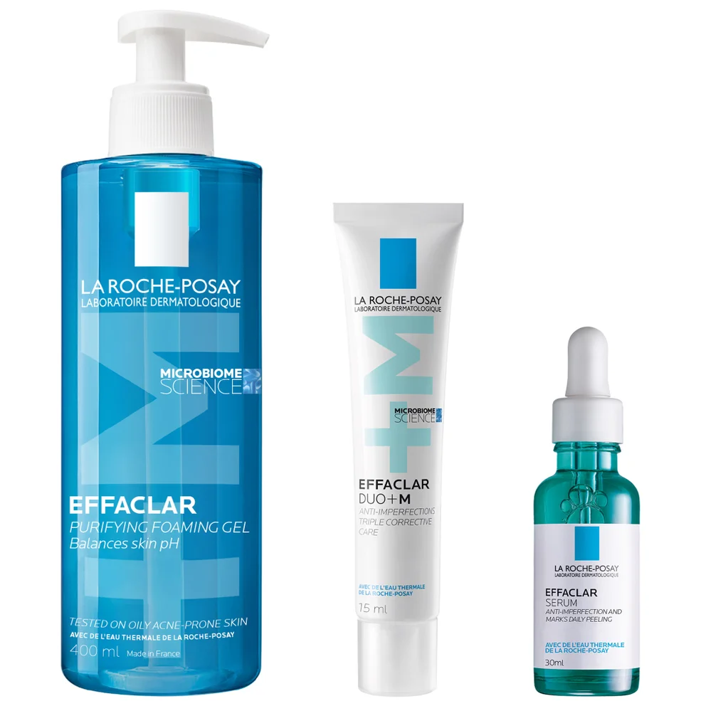 La Roche-Posay Breakout-Fighting Set- High Strength: Effaclar Cleanser, Serum and Corrective Care Image 1