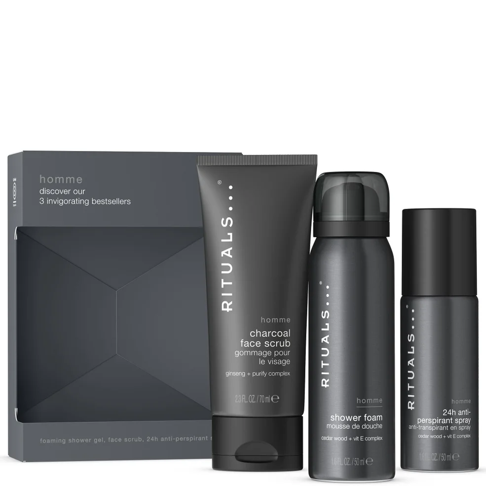 Rituals Homme Collection Men's Aromatic Mini Bath and Body Set Image 1