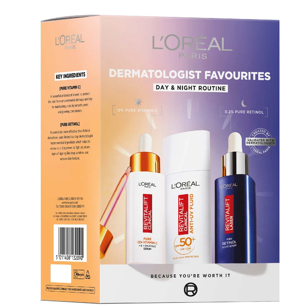 L'Oréal Paris Revitalift Vitamin C, Retinol and SPF50+ Gift Set Image 1