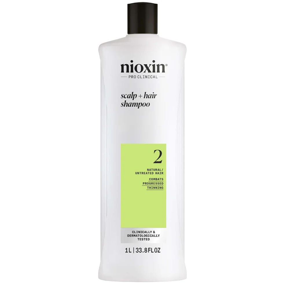 NIOXIN Scalp and Hair Thickening System 2 Shampoo for Natural Hair with Progressed Thinning 1L Image 1