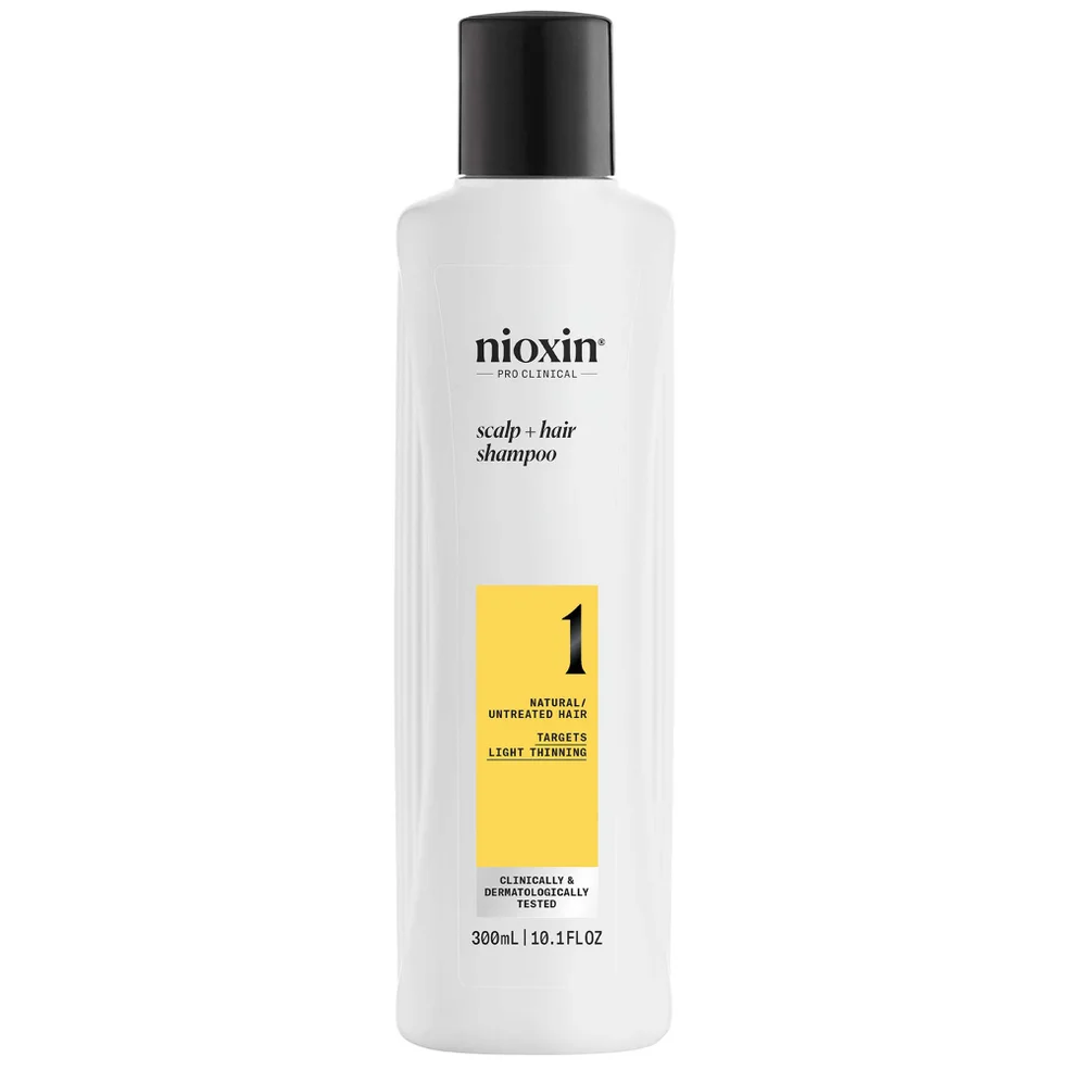 NIOXIN Scalp and Hair Thickening System 1 Shampoo for Natural Hair with Light Thinning 300ml Image 1