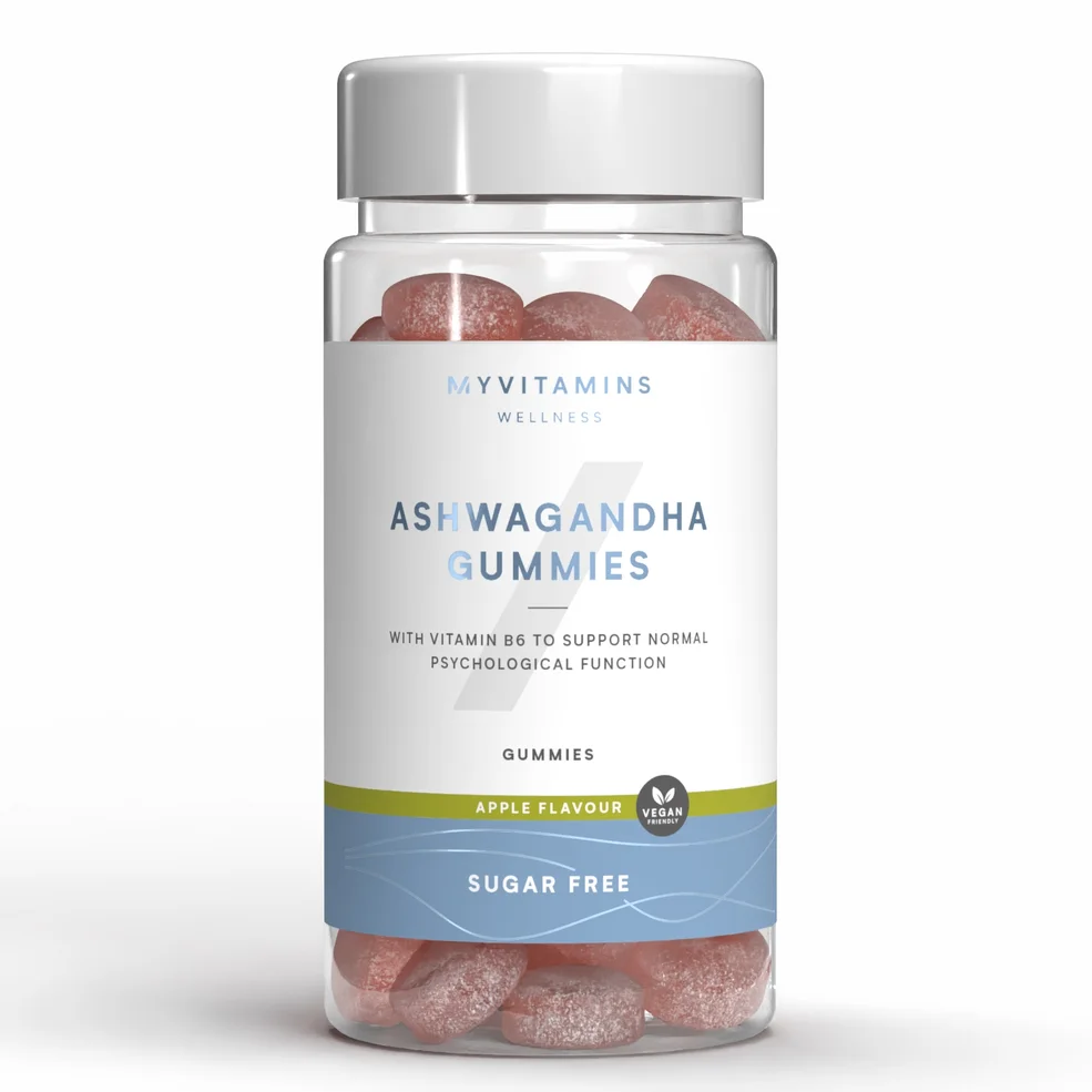 Myvitamins Sugar Free Ashwagandha Gummies, Apple, 60 Gummies, ALT Image 1