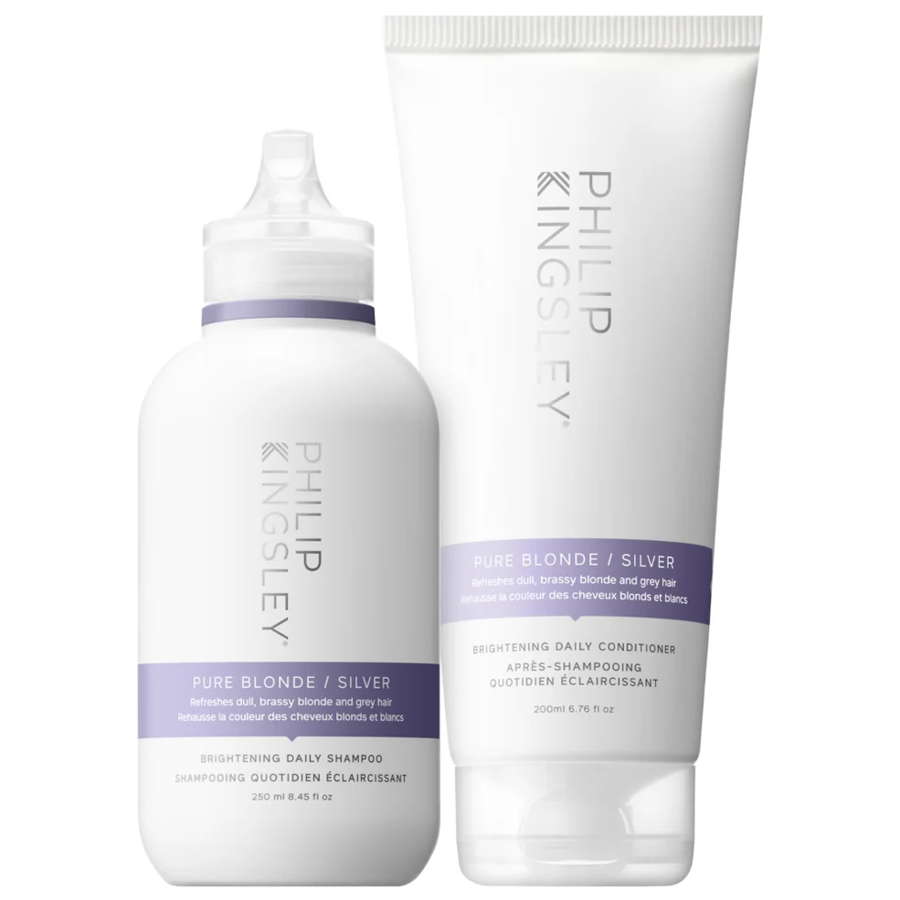 Philip Kingsley Pure Blonde/Silver Shampoo 250ml and Conditioner 200ml Duo Image 1