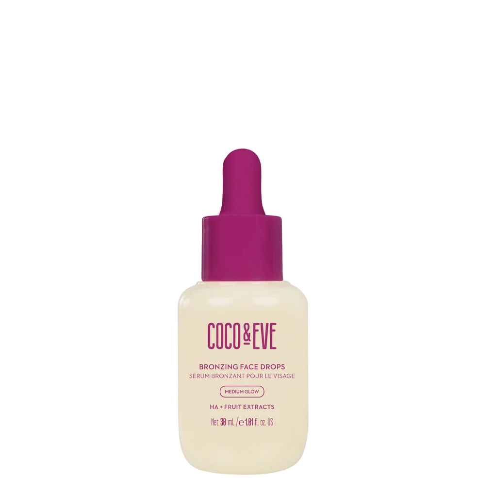 Coco & Eve Bronzing Face Drops (Medium Glow) 30ml Image 1