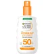 Garnier Ambre Solaire SPF 50 Hydra 24 Hour Protect High Protection UVB & UVA Hydrating Sun Cream Spray 150ml