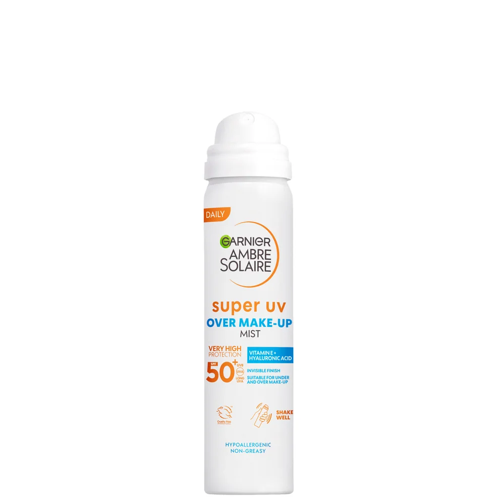 Garnier Ambre Solaire Over Makeup Super UV Protection Mist SPF50+ With Hyaluronic Acid And Vitamin E, 75ml Image 1