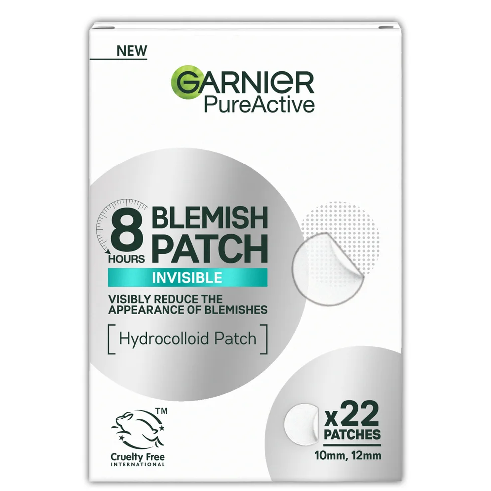 Garnier Pure Active 8hr Invisible Hydrocolloid Blemish Patch Cruelty Free & Vegan - 22 patches Image 1