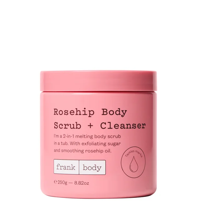 Frank Body Rosehip Body Scrub and Cleanser 250g