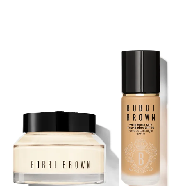 Bobbi Brown 24-hour Hydration Duo - Vitamin Enriched Face Base & Foundation Bundle (Various Shades)