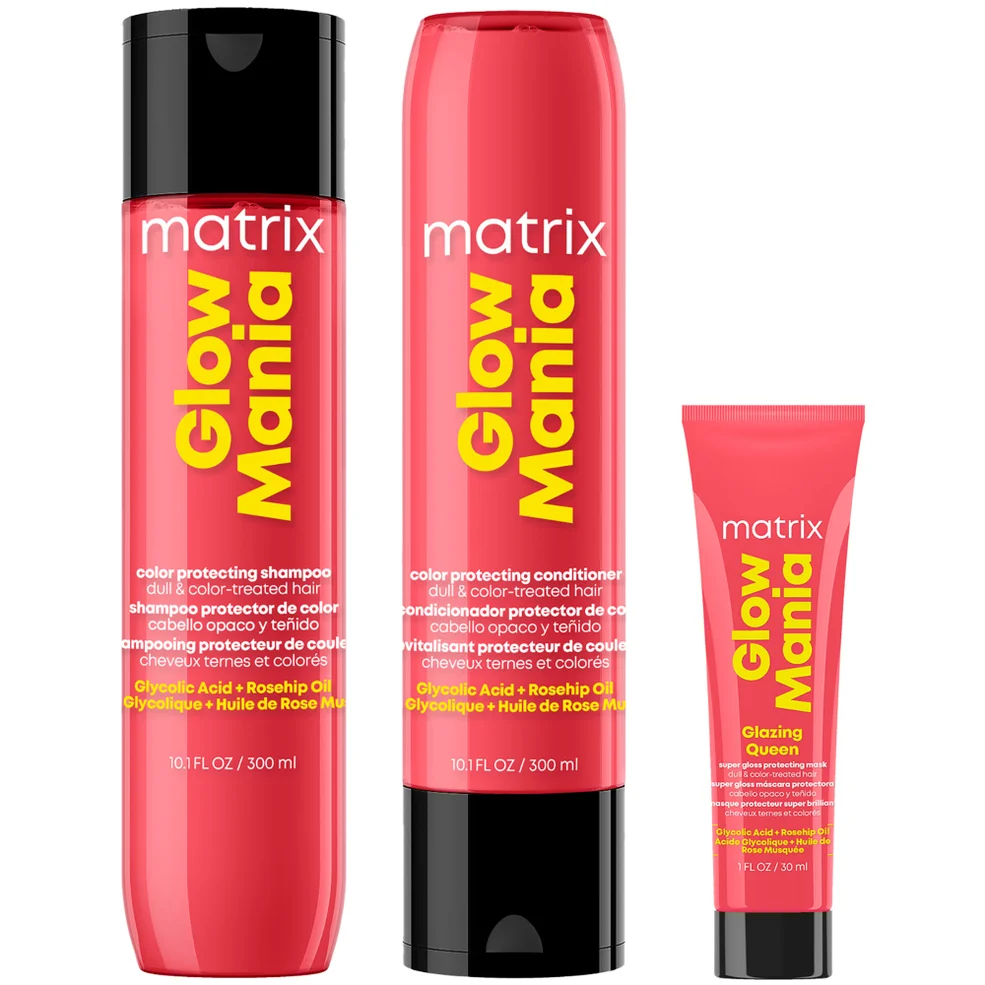 Glow Mania Colour Protecting Shampoo & Conditioner, with Mini Gloss Protecting Mask Image 1