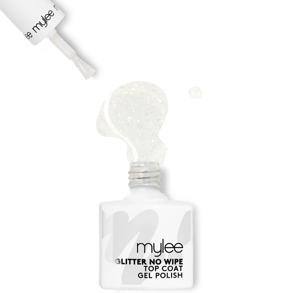 Mylee Gel Nail Polish Glitter No Wipe Top Coat Image 1