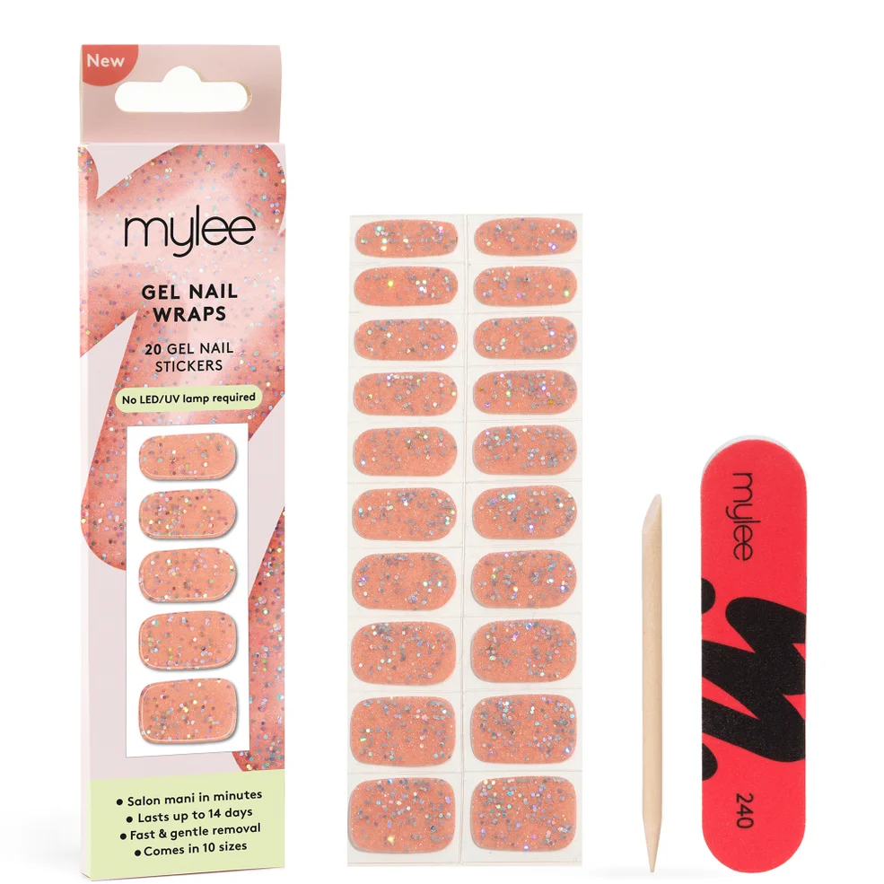 Mylee Gel Nail Wraps - Candy Floss Image 1