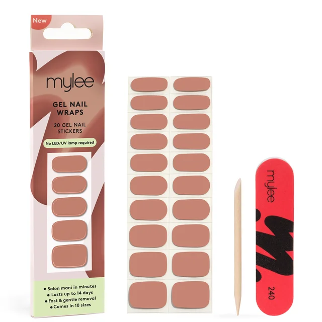 Mylee Gel Nail Wraps - Naturally, Darling