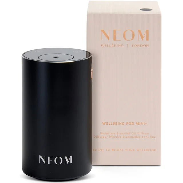 Neom Wellbeing London Pod Mini+ Waterless Essential Oil Diffuser Black