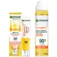 Garnier Vitamin C Brightening SPF50 Mist & Glow Fluid Sun Protection Bundle