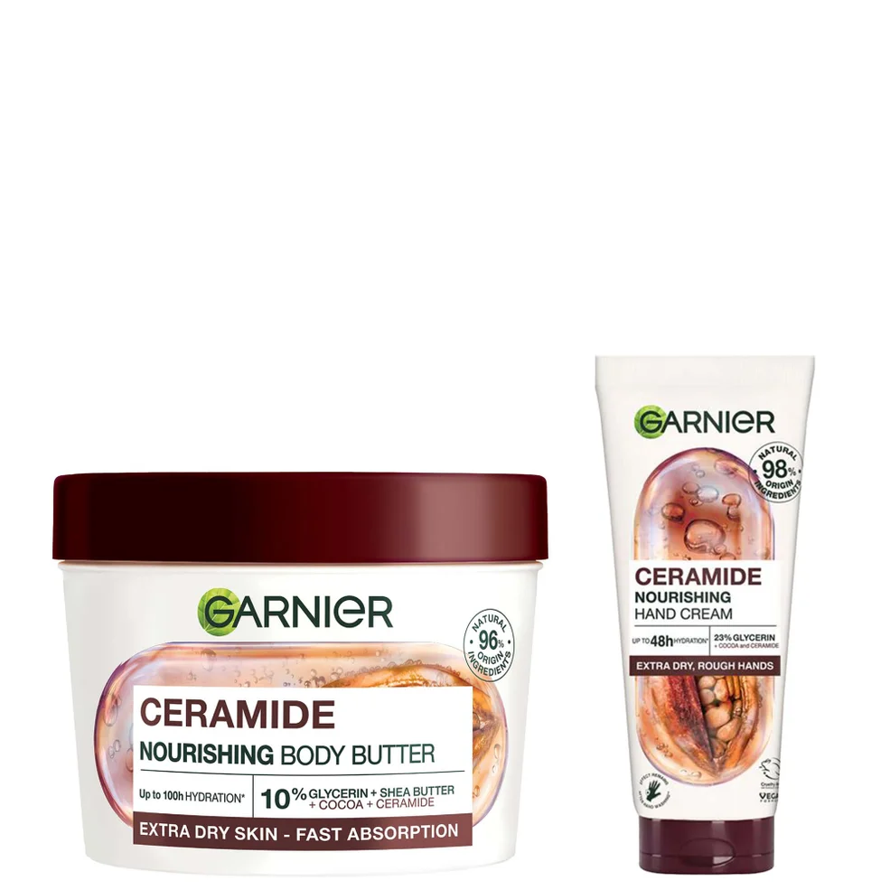 Garnier Ceramide and Cocoa Hand Body Bundle Image 1