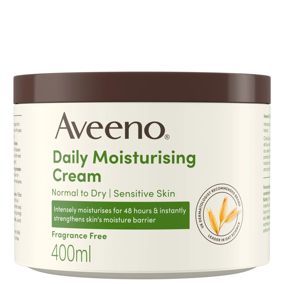 Aveeno Daily Moisturising Cream for Normal, Dry and Sensitive Skin 400ml Image 1