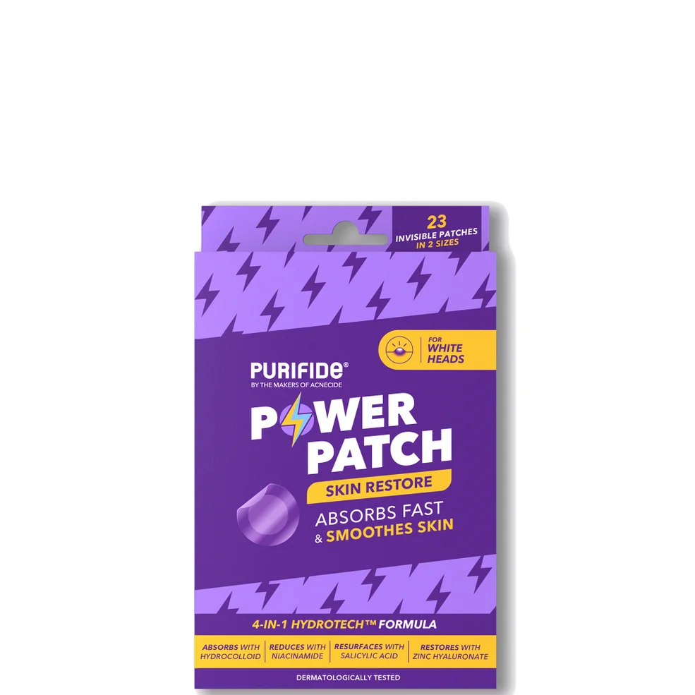 Purifide by Acnecide Skin Restore Pimple Patches, Patch Your Spot with Hydrocolloid and Salicylic Acid 23 Absorbent Patches Image 1