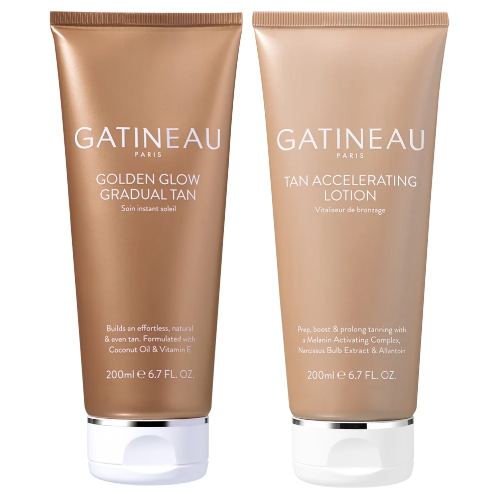 Gatineau Tan Accelerating Lotion and Golden Glow Gradual Tan Giftset Image 1