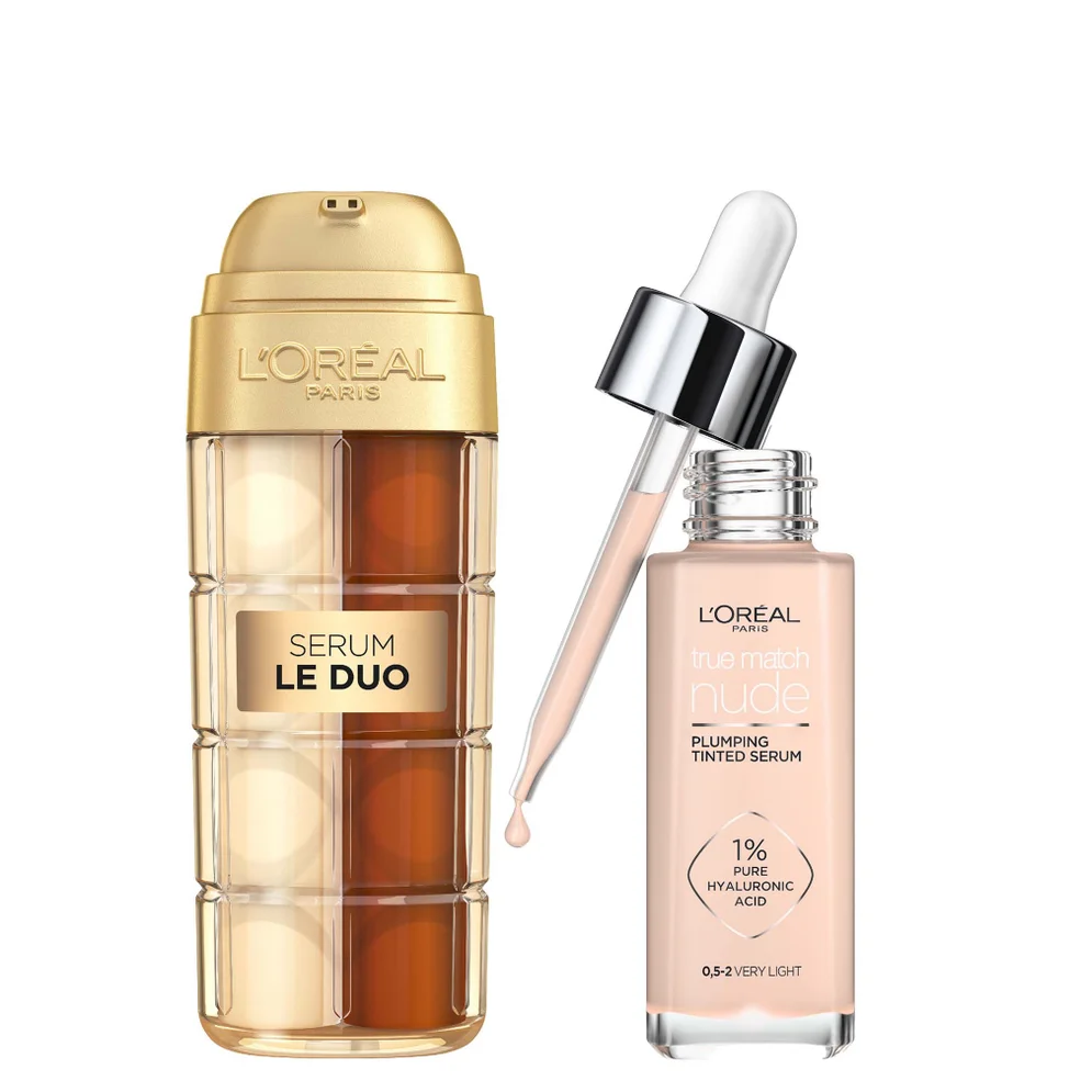 L'Oréal Paris Age Perfect Serum Le Duo 30ml & True Match Tinted Serum 30ml Bundle (Various Shades) Image 1